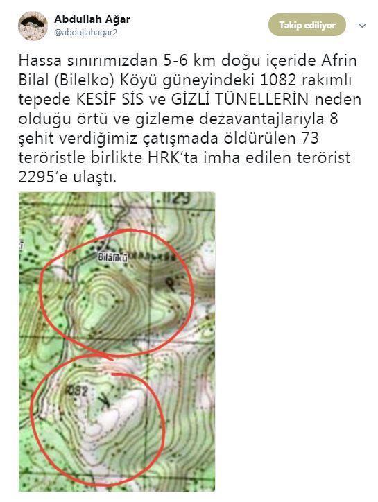 Abdullah Ağar: Kesif sis ve gizli tüneller neden oldu