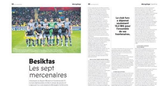 France Footballdan Beşiktaş makalesi: 7 silahşörler