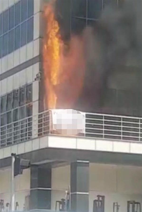 Başakşehirde iş merkezinde yangın
