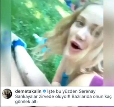 Türk oyuncu soyunup çimlere uzandı