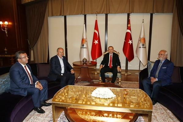 Cumhurbaşkanı Erdoğan ve İnce görüşmesi sona erdi