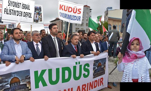 Tüm Türkiye İsraile tepki için sokaklara döküldü