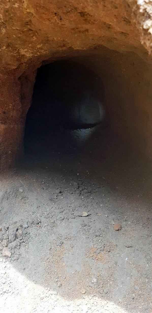 Mardinde 35 metrelik tünel bulundu