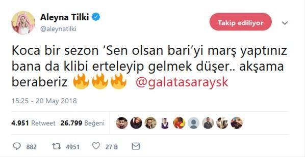 Aleyna Tilkiden Galatasaray sürprizi