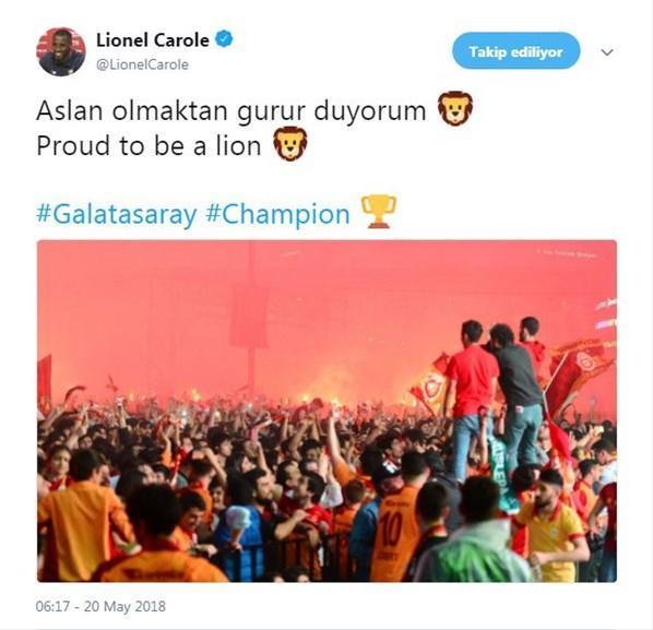 Caroleden flaş Galatasaray paylaşımı