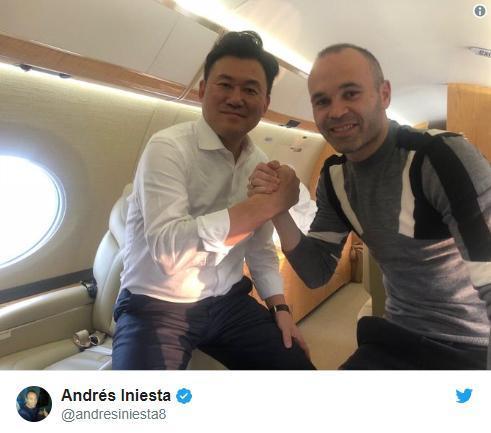 Andres Iniesta, Vissel Kobeye transfer oldu