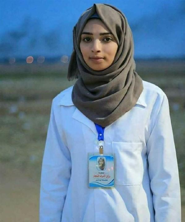 İsrail, yaralılara yardım eden hemşire Rezan El Neccarı şehit etti
