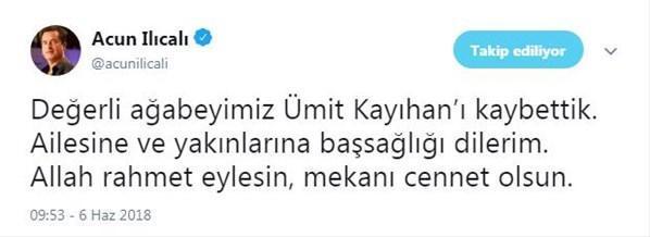 Ümit Kayıhan yaşamını yitirdi