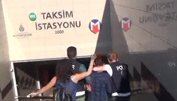 Taksim Metrosunda tacizcisine tokat attı