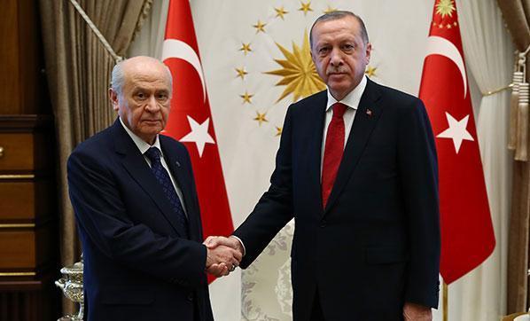 Son dakika: Cumhurbaşkanı Erdoğan, Bahçeli ile görüştü