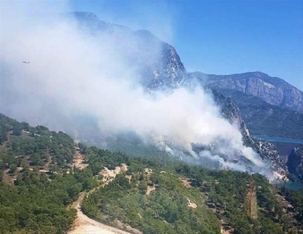 Antalyada korkutan orman yangını