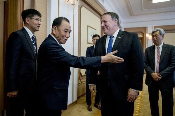 ABD Dışişleri Bakanı Pompeo Kuzey Korede