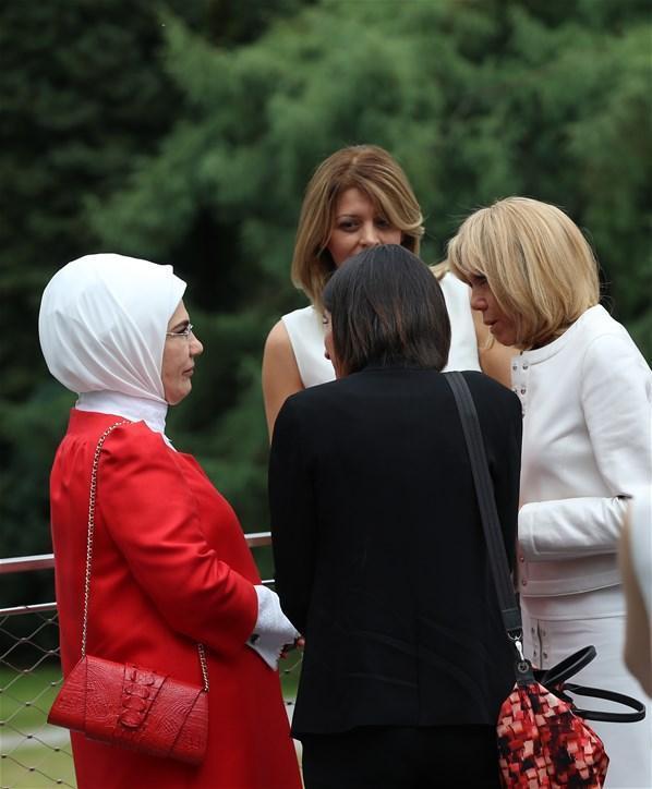 Emine Erdoğan Brükselde lider eşleriyle bir araya geldi