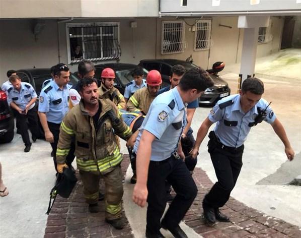 Beşiktaşta bir kişi 4. kattan beton zemine çakıldı