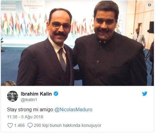 İbrahim Kalın Maduroya saldırıyı böyle kınadı