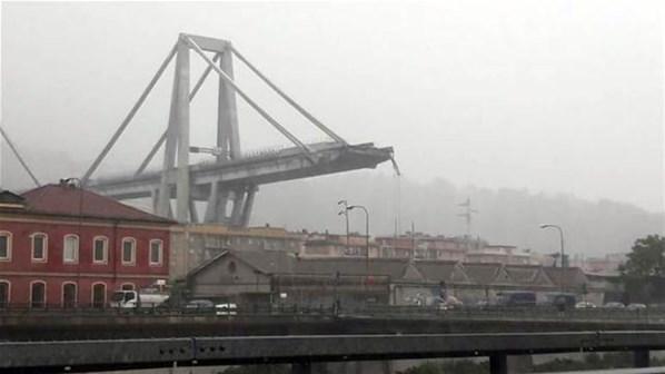İtalyada köprü çöktü Onlarca ölü var...