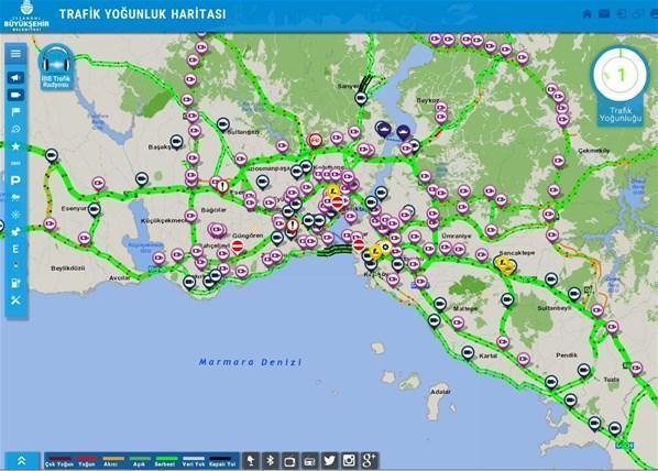 İstanbulda trafik yoğunluğu yüzde 1i geçemedi