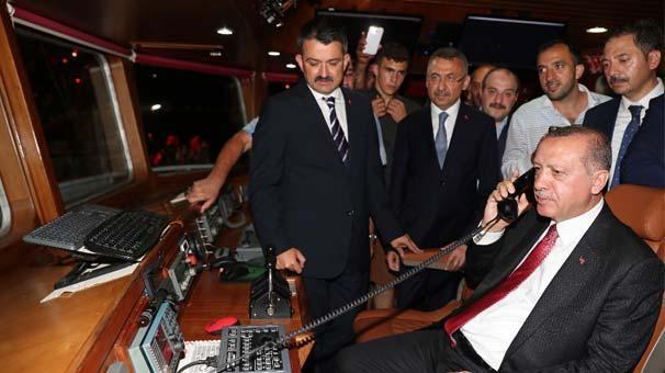 Cumhurbaşkanı Erdoğan balık av sezonunun açılışını yaptı
