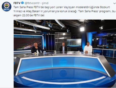 Spor muhabiri Loran Vayloyan FB TVde