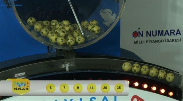 Sayısal Loto çekiliş sonuçları (5 Eylül 2018)