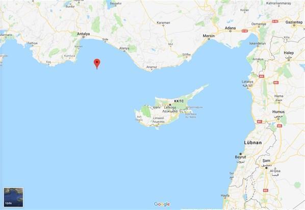 Son dakika: Akdenizde 5.3 büyüklüğünde deprem