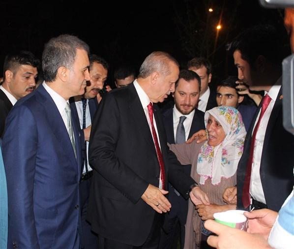 Cumhurbaşkanı Erdoğan, piknik yapan vatandaşlarla sohbet etti