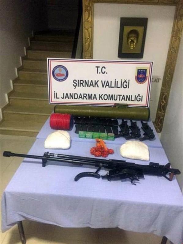 PKKya Şırnakta ağır darbe Çok sayıda silah ve mühimmat ele geçirildi
