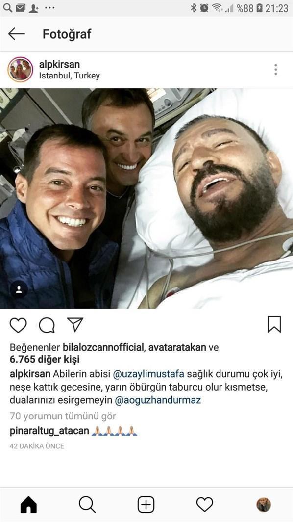 Kalp krizi geçiren Mustafa Topaloğlundan iyi haber İşte ilk fotoğraf...