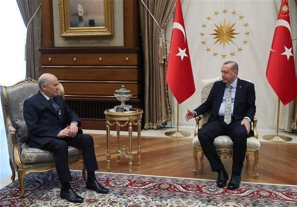 Erdoğan-Bahçeli zirvesi sona erdi
