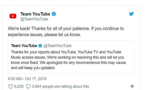 YouTube çöktü Kullanıcılar isyan etti...
