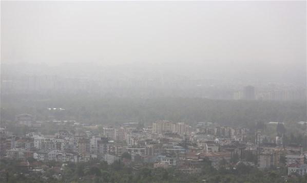 Toz bulutu Antalyayı kapladı