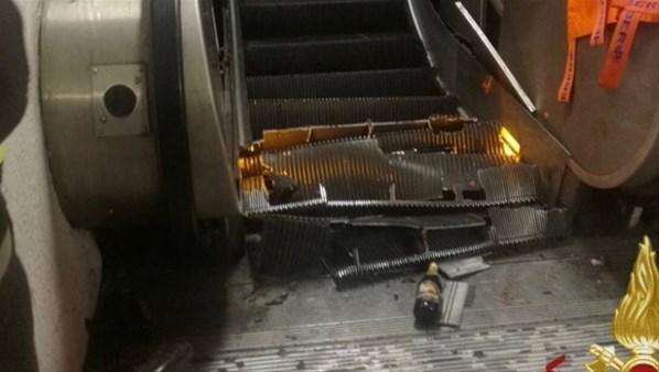 Romada metro istasyonunda feci kaza