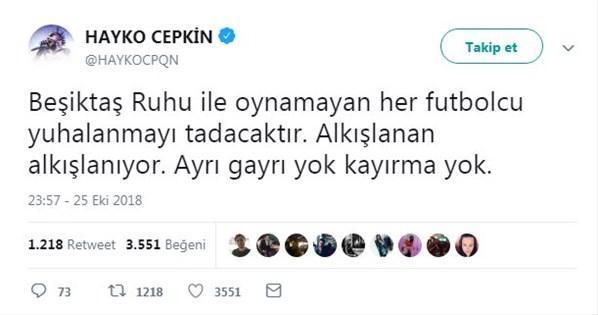 Hayko Cepkinden şok Beşiktaş çıkışı