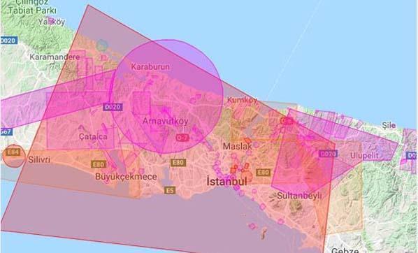 İstanbul Yeni Havalimanı üzerinde uçuş yasağı