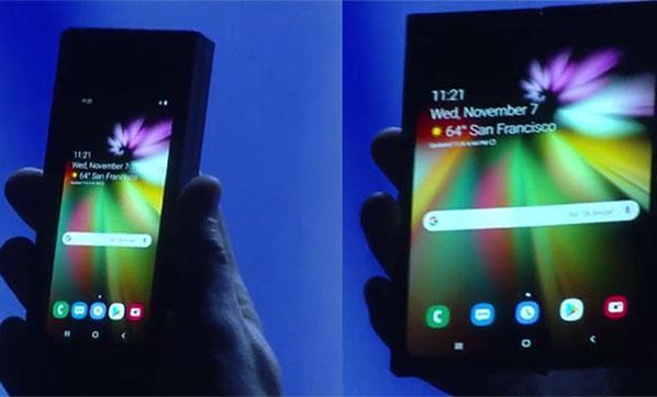 İşte Samsung’un katlanan ekranlı akıllı telefonu...