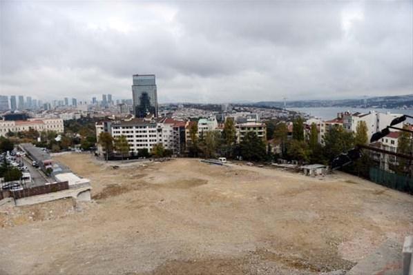 Yıkım sonrası Atatürk Kültür Merkezi alanı havadan görüntülendi