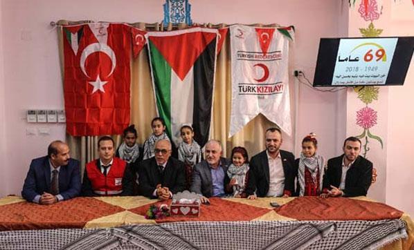 Türk Kızılayı 8,5 tonluk ilaç yardımı için Gazzede