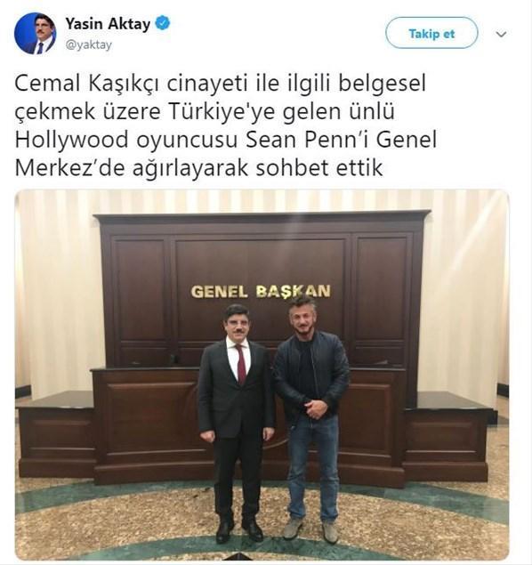 Sean Penn, Kaşıkçı cinayeti için İstanbula geldi