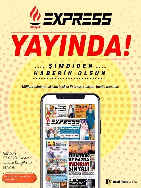 Yeni nesil E-Gazete Milliyet Express yayında