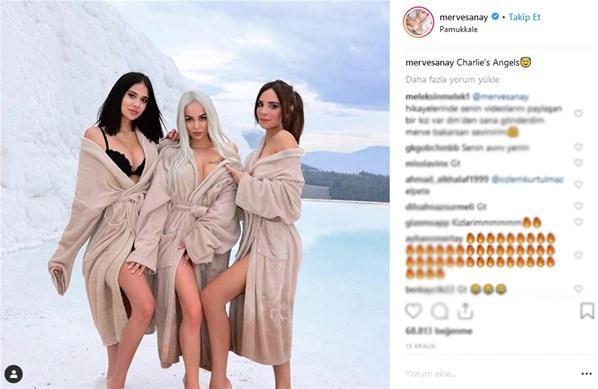Merve Sanaydan iç çamaşırlı paylaşım