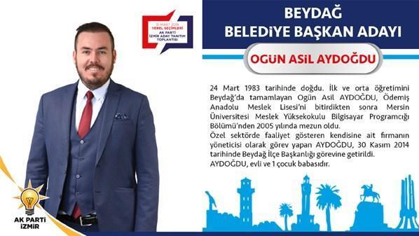 AK Parti Beydağ Belediye Başkan Adayı  Ogün Asil Aydoğdu  kimdir