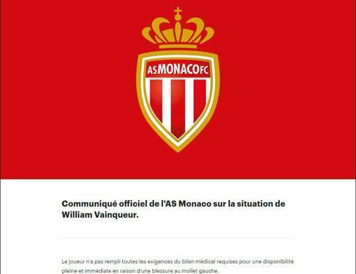 Vainqueurun Monacoya transferi iptal oldu