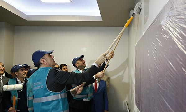 Yarıyıl tatilinde mahkumlar okullarda boya badana yapacak