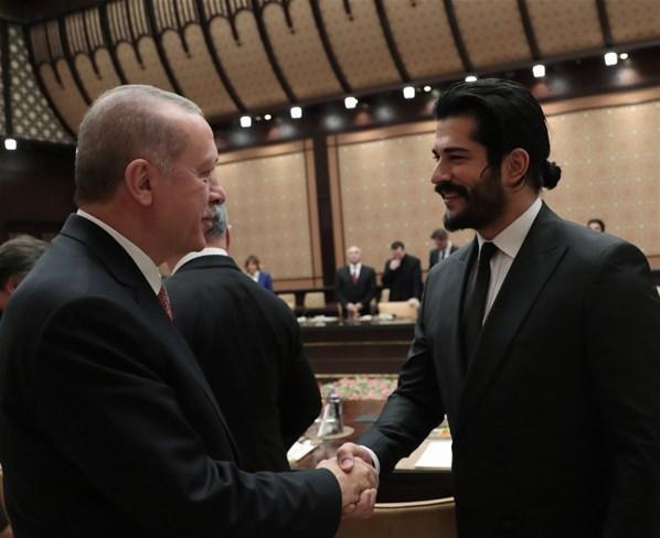 Cumhurbaşkanı Erdoğan, Külliyede sinema sektörünün temsilcileri ile görüştü
