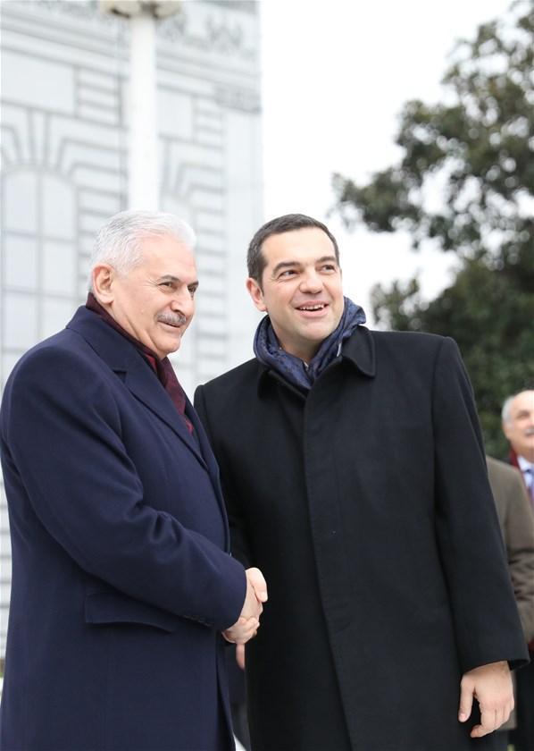 Yıldırım, Yunanistan Başbakanı Çiprası kabul etti