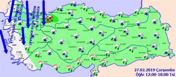 Meteorolojiden Marmara için kar uyarısı 27 Şubat Çarşamba günü hava nasıl olacak