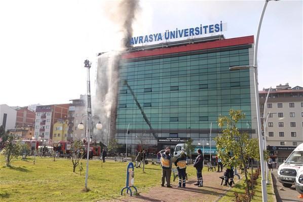 Avrasya Üniversitesinde yangın