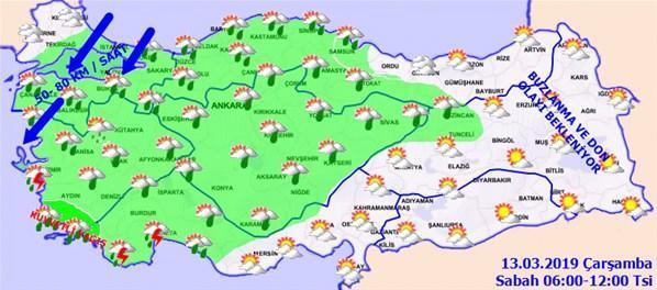 Meteorolojiden son dakika uyarısı 13 Mart Çarşamba günü hava nasıl olacak