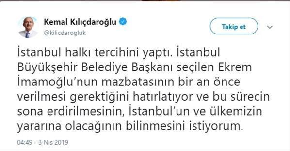 Kılıçdaroğlundan İstanbul açıklaması