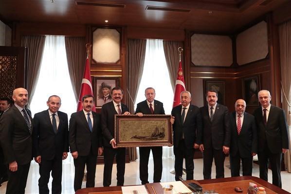 Cumhurbaşkanı Erdoğan, Türkiye-AB Karma İstişare Komitesi Türkiye kanadı üyelerini kabul etti